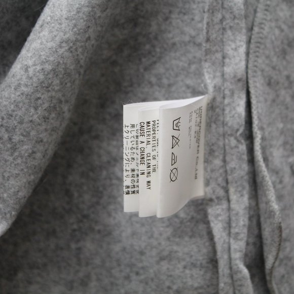 Undercover Art & Crafts 05AW Shag Felt Women's Jacket Grey Size 2 Wool Japanese - Picture 9 of 11